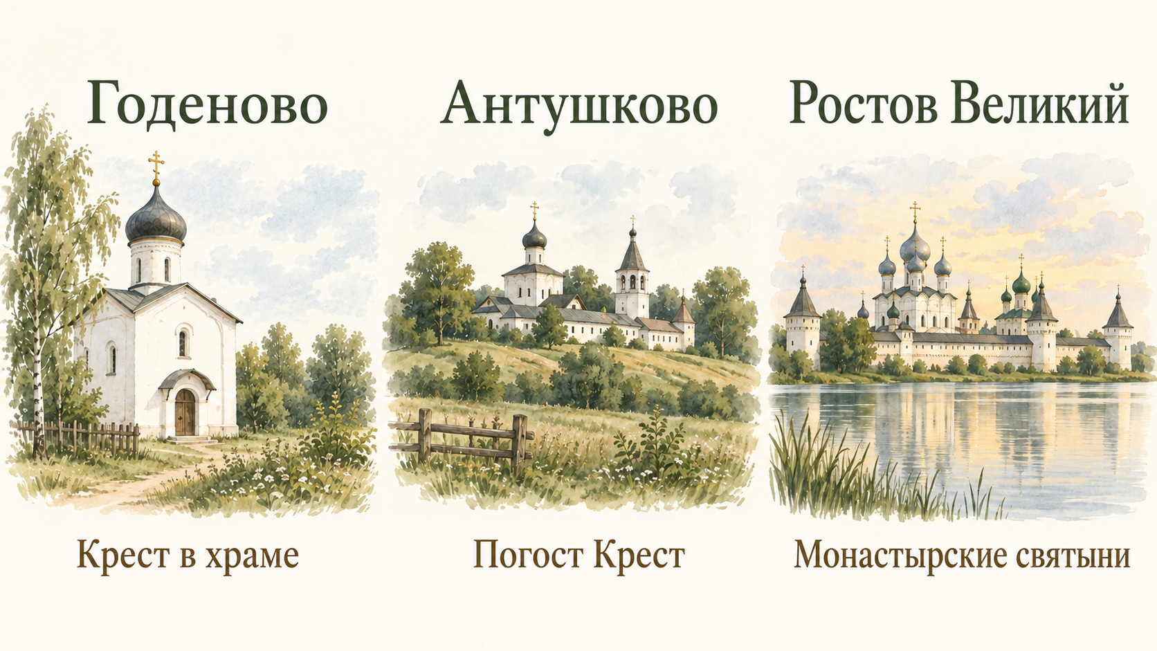 Годеново, Антушково и Ростов Великий — чем отличаются места паломничества