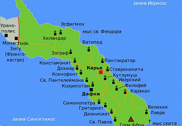 Монастыри и иные монашеские поселения
