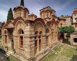 Афон Греция — монастырь Хиландар 